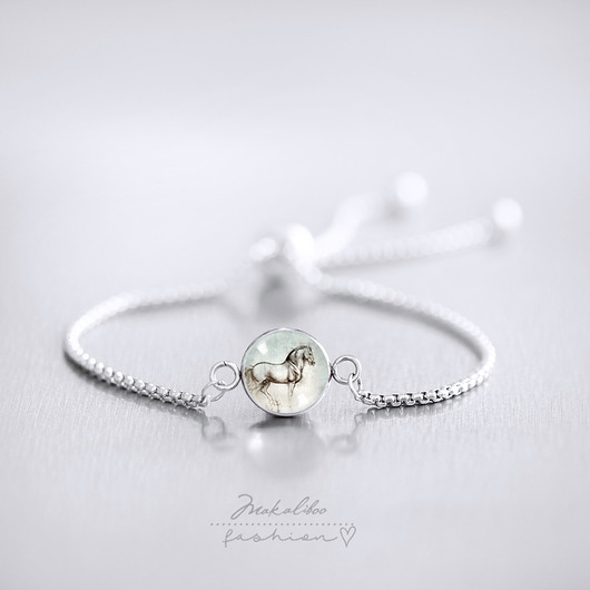 bransoletki ze szkła Koń da Vinci - stal nierdzewna