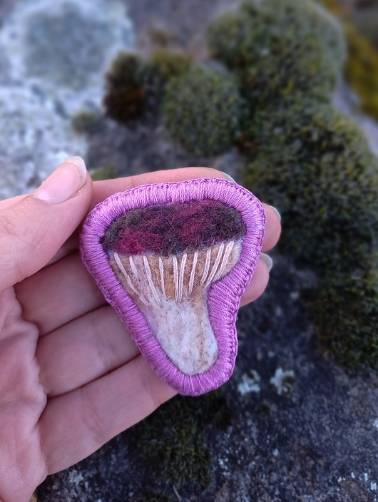 broszki Przypinka z grzybem