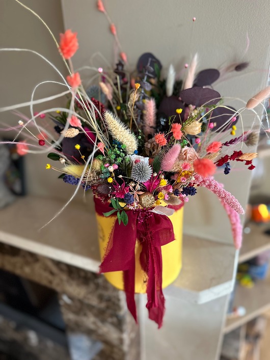 doniczki Duży jesienny flowerbox suszki trwały