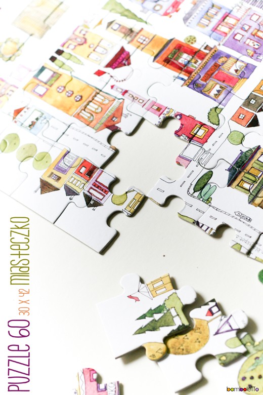 Puzzle Little Town bamboletto
