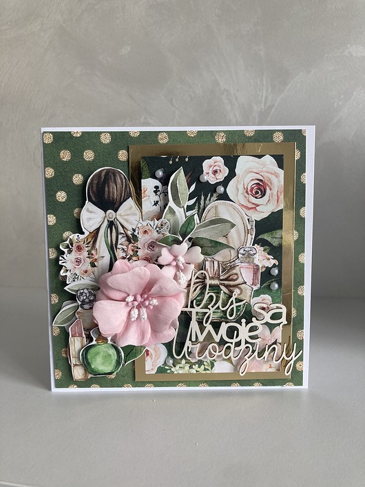 kartki scrapbooking Kartka urodzinowa