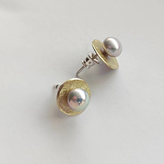 kolczyki z kamieniami Kolczyki OKRĄG