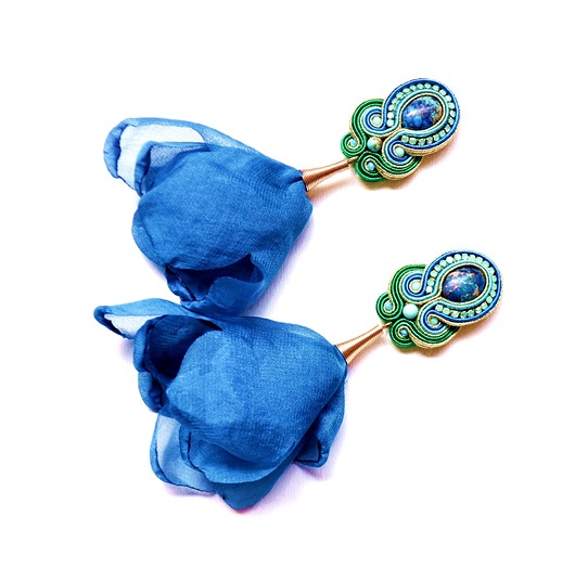 kolczyki soutache Sutaszowe kolczyki  SARDYNIA