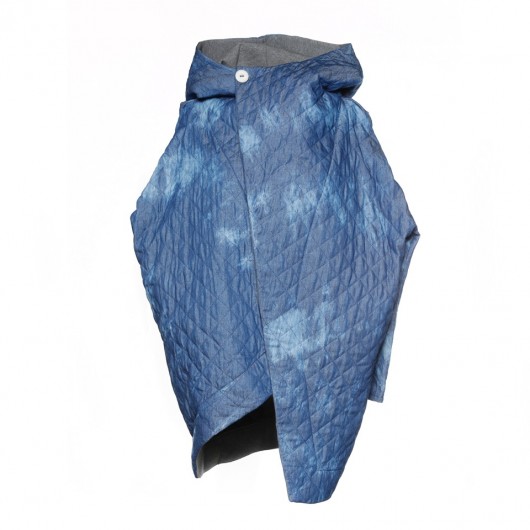 NUBEE - ASYMMETRY HOOD - Płaszcz Jeans  Nubee
