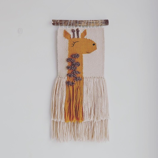 makramy Makatka  Makrama Żyrafa