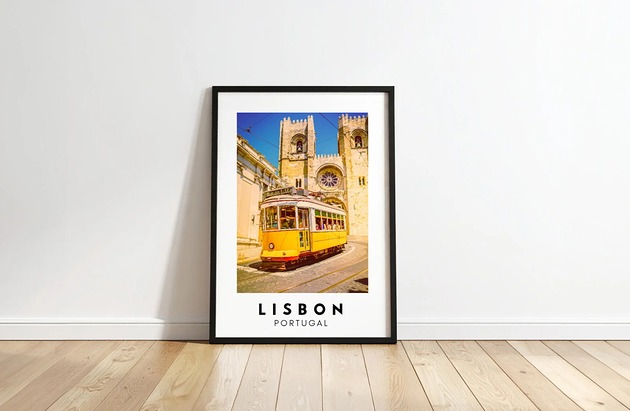 plakaty PLAKAT travel poster Lizbona zdjęcie personalizacja prezent dla niej