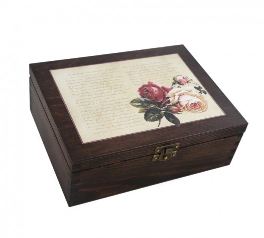 Pudełko - Herbaciarka 6- Rose Vintage Pracownia Esta