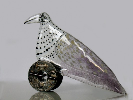 Ptak GŁUPTAK Borowska Glass Design