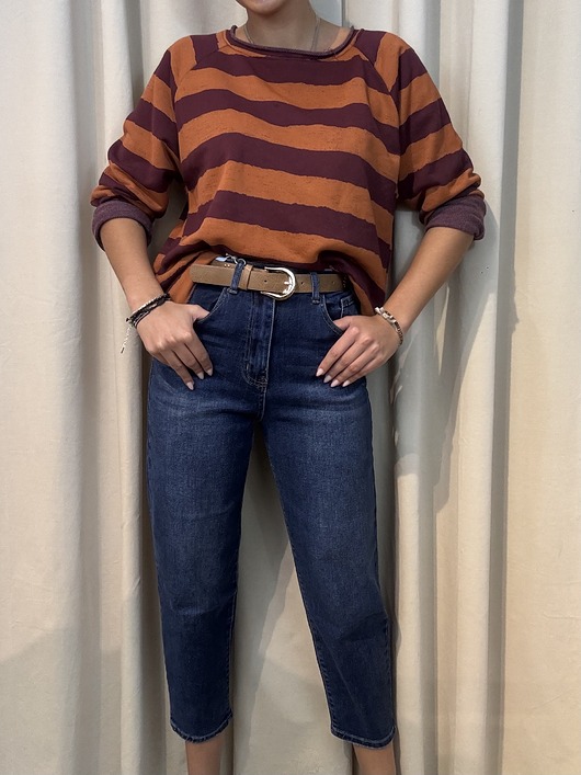 spodnie materiałowe damskie Spodnie Mom Fit Denim