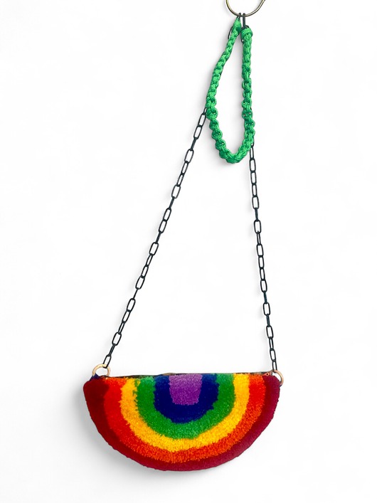 torby na ramię Torebka tuftingowa RAINBOW!