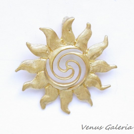 Wisiorek srebrny - Złote słoneczko VENUS GALERIA