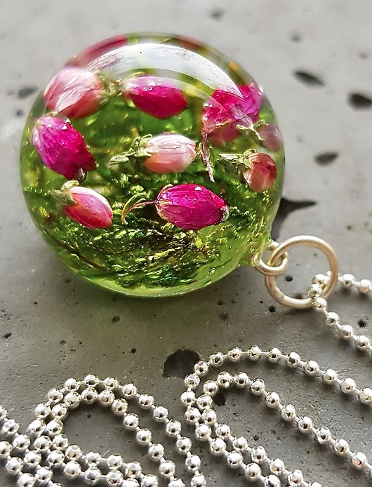 naszyjnik z wrosem i mchem Grol Jewellery