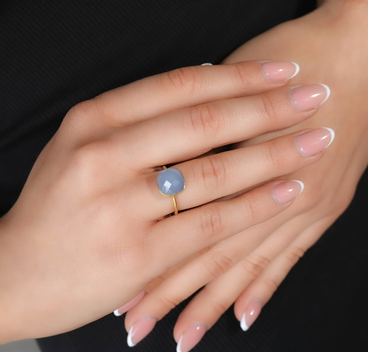 pierścionki złote Pierścionek akwamaryn srebro 925