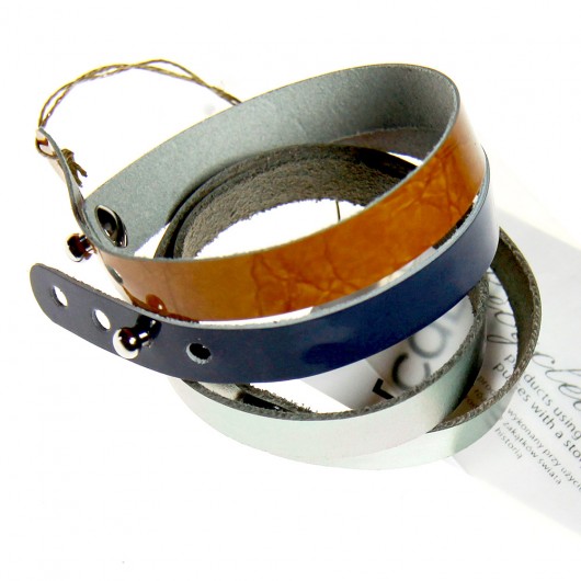 Bransoletka BLUE zestaw - Skóra naturalna CADOaccessories