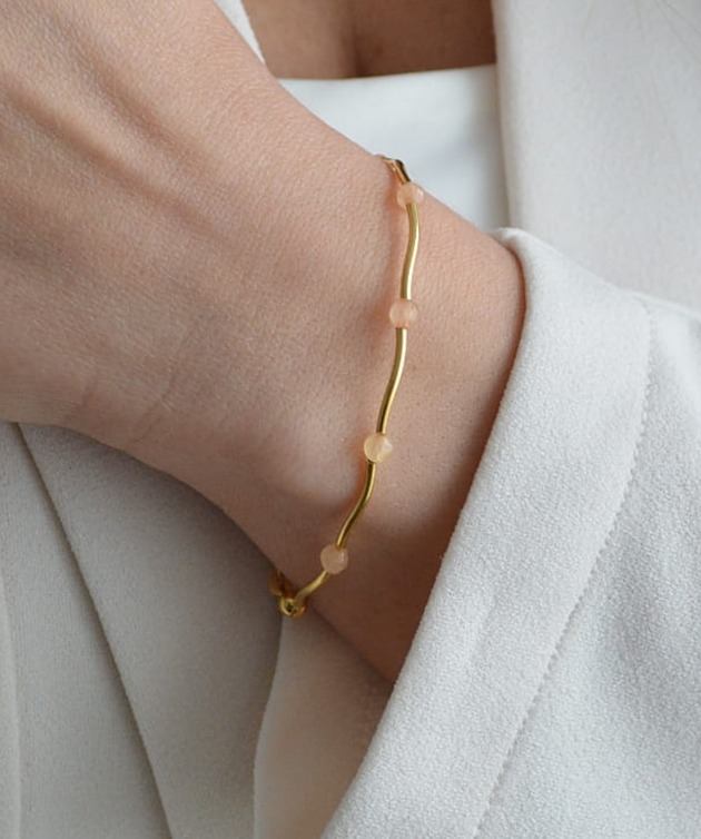 bransoletki złote Bransoletka z kamieni słonecznych