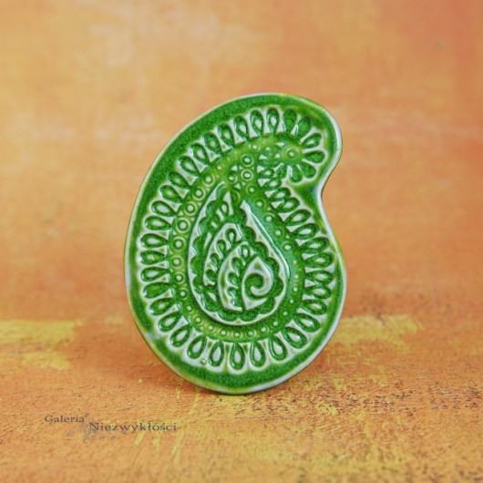Orient w zieleni-paisley Dorca