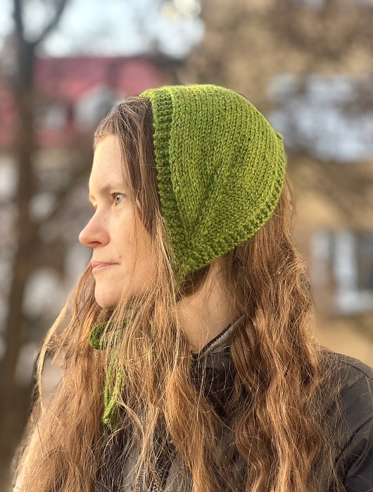 czapki damskie Opaska 3w1 bonetka opaska mini szalik z wełny owczej i alpaki beżowa