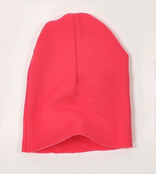 Koralowa ciepła czapka beanie marvellous