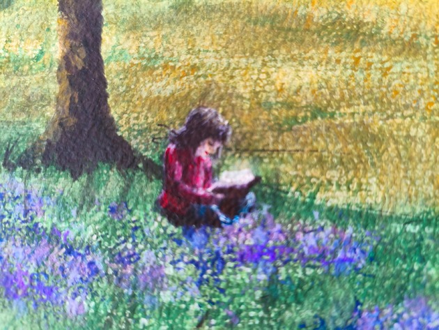 grafiki i ilustracje PROMOCJA! wiejski pejzaż obraz akwarela 30x42 wakacje las góry wieś zboże
