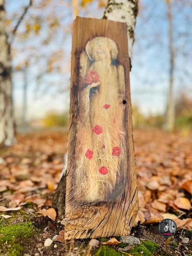 inne Rustykalna deska z aniołem, prezent