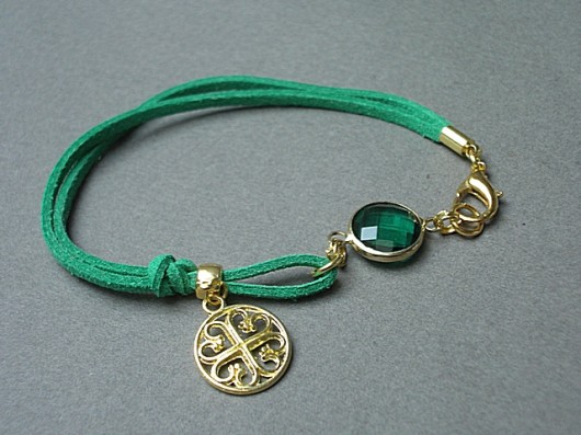 Strap - emerald /12-2014/ KiKa pracownia