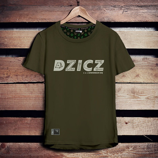 t-shirty męskie Koszulka męska DZICZ khaki bushcraft survuval -