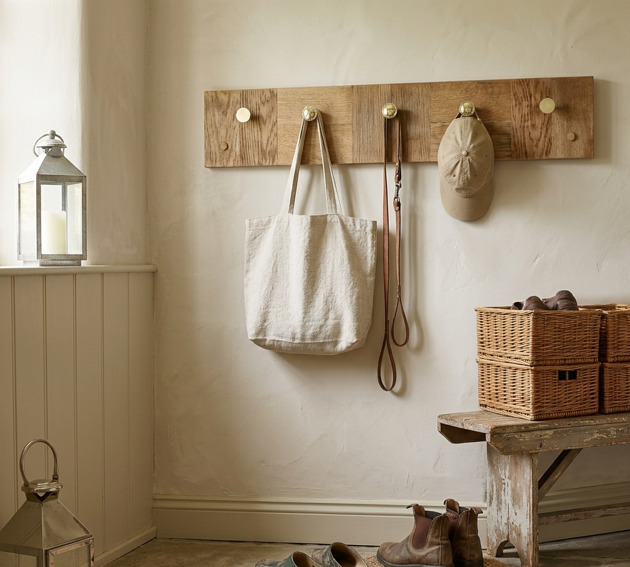 wieszaki Wieszak ścienny stary dąb