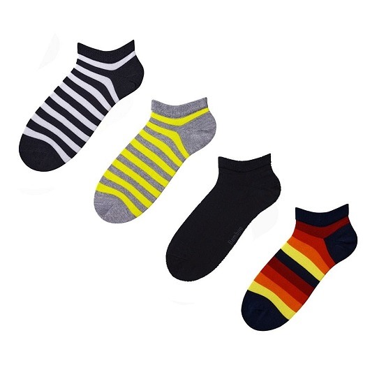skarpetki męskie Zestaw 4 par stopek bambusowych na lato relaks