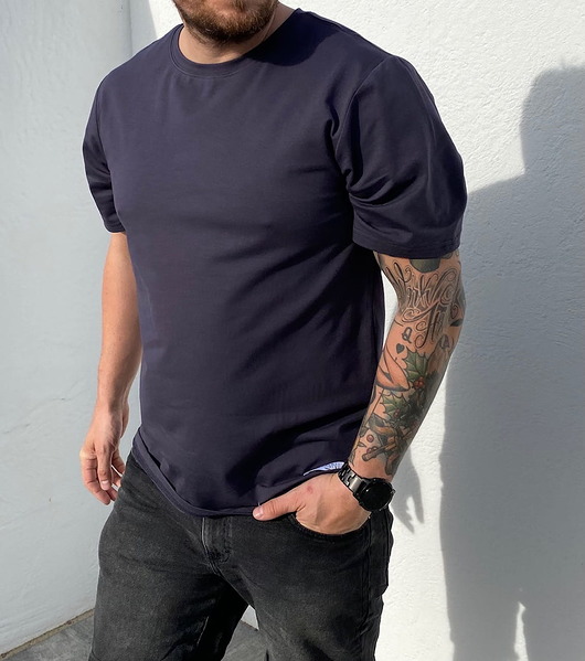 t-shirty męskie T-shirt REGULAR NAVY