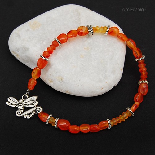 Karneol z ważką MAREMI Jewelry