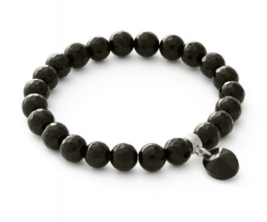 Black onyx with kryształ Swarovski pendant Lavoga