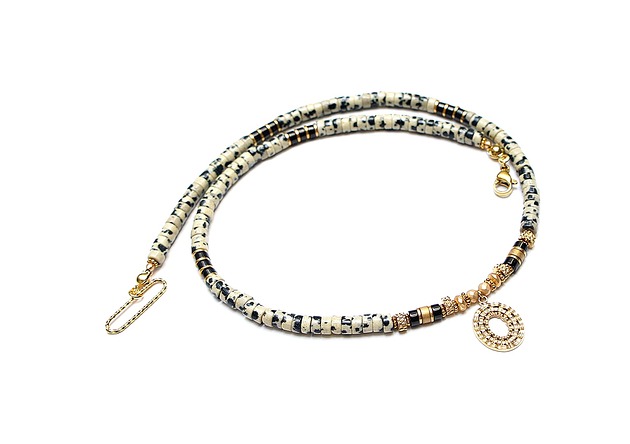 chokery Jaspis dalmatyńczyk vol. 2 choker - Szlachetna kolekcja /17.03.26/