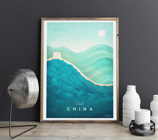 plakaty Chiny - vintage plakat 50x70 cm