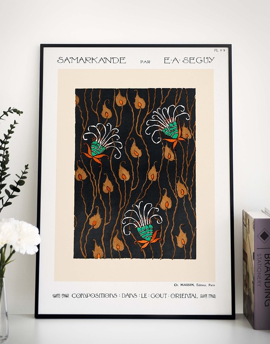 plakaty Plakat  wystawowy - wzory retro