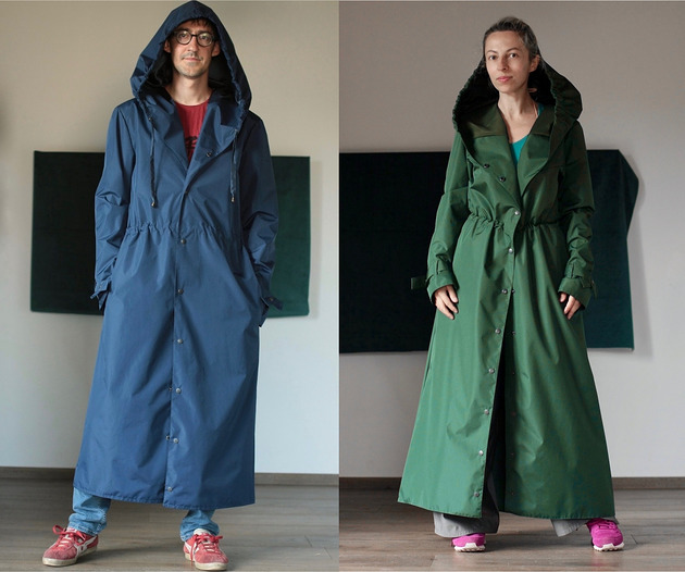 płaszcze damskie Płaszcz przeciwdeszczowy Butelkowy