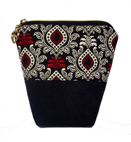  portfelik  - black & red & white - ornamenty MOONAXA