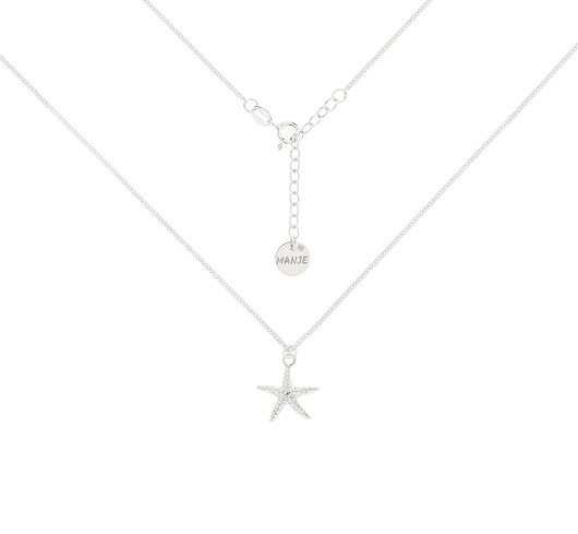 chokery Srebrny choker pancerka z rozgwiazdą