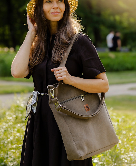 torby na ramię Torba "TOTE BAG" w kolorze TAUPE