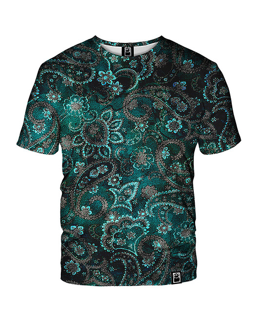 t-shirty męskie Męski T-shirt DR.CROW Green Texture