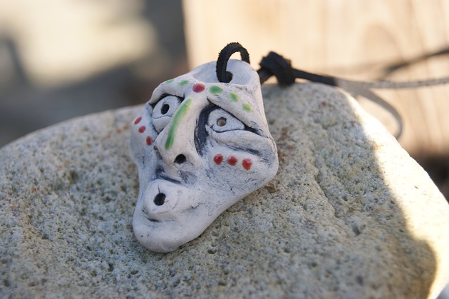 wisiory Wisior/amulet - twarz szamana