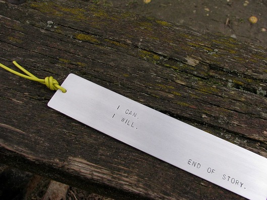 Zakładka - I can. I will. End of story. Hundred Bookmarks