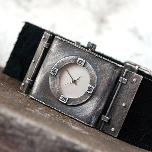 srebrny zegarek 019 - unisex mzstudio