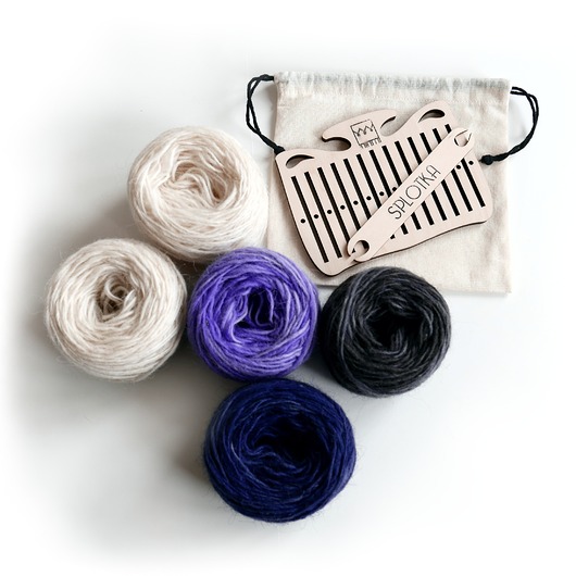 akcesoria różne Gotowy zestaw do tkania pasów / krajek na bardku  Małe