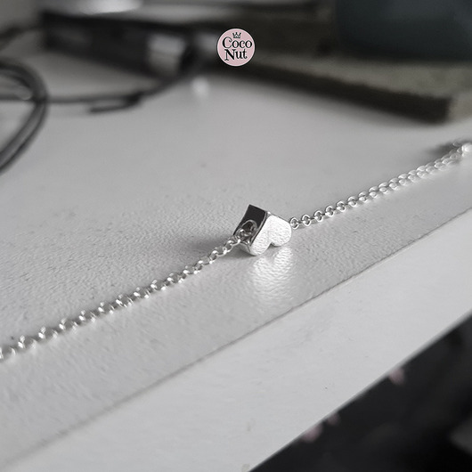 bransoletki srebrne LOVE bransoletka na łańcuszku delikatna lekka na Walentynki