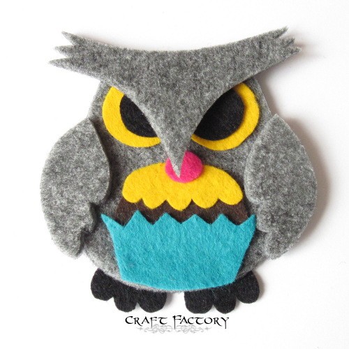 Owlastic Cupcake No 1 - broszka Craft Factory
