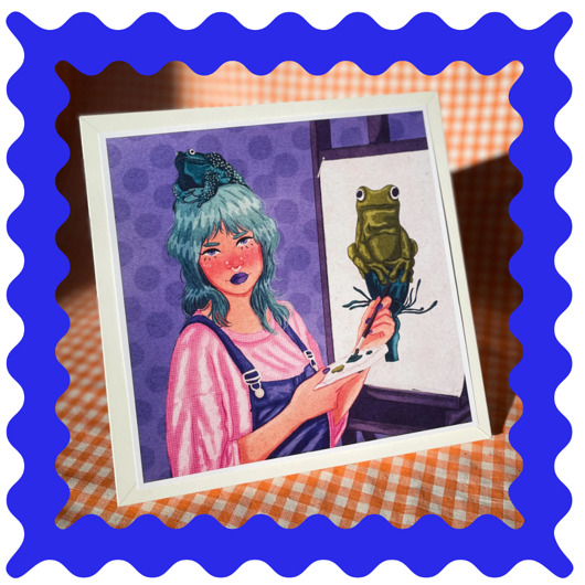 grafiki i ilustracje Frog // wydruk ilustracji
