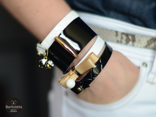 black & white dla Pani Magdy (zawieszka gold) barboleta