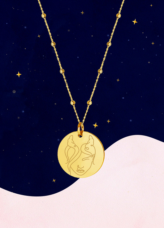 złote naszyjniki BYK - Naszyjnik znak zodiaku