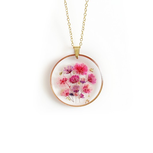 naszyjniki - inne Naszyjnik z kwiatami, prezent na święta