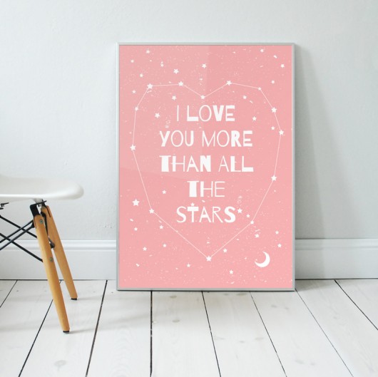 More than all the stars II | plakat A3 milostudio